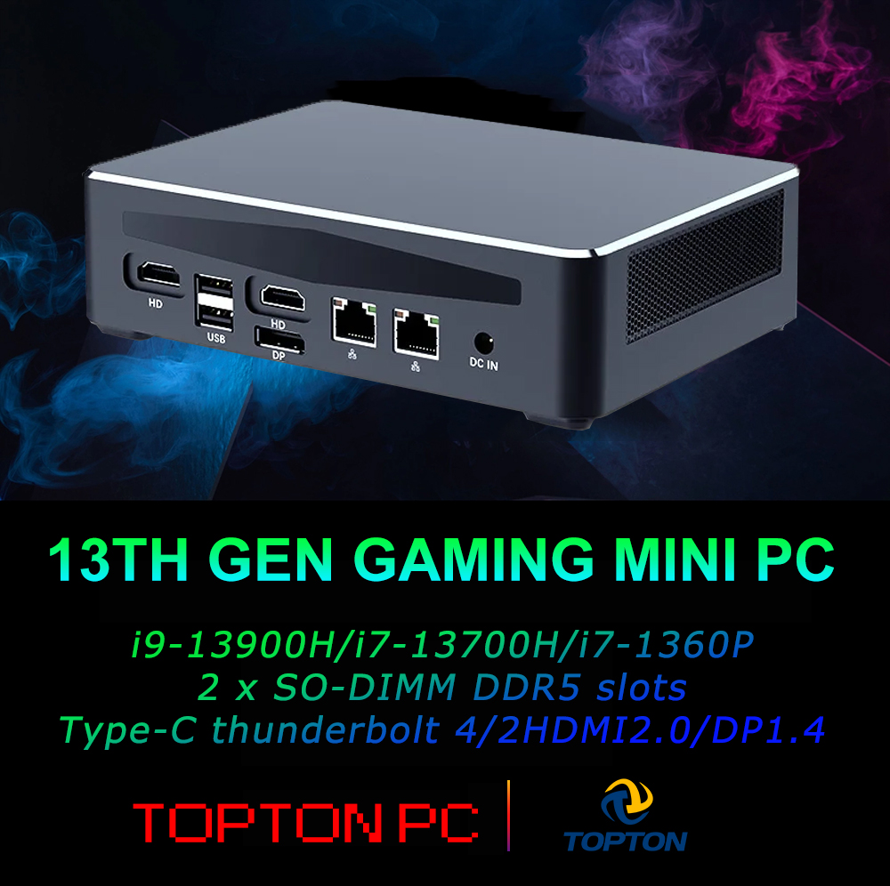 كمبيوتر مكتبي قوي مع شاشة Core - مراجعة Intel Core I9 13900H Mini Pc وسعره